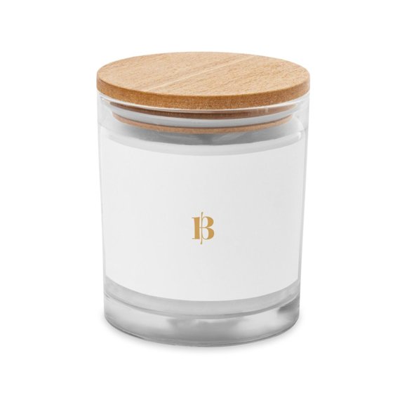 Plain Elegant Glass jar candle (Customizable) - Picture 2 of 2